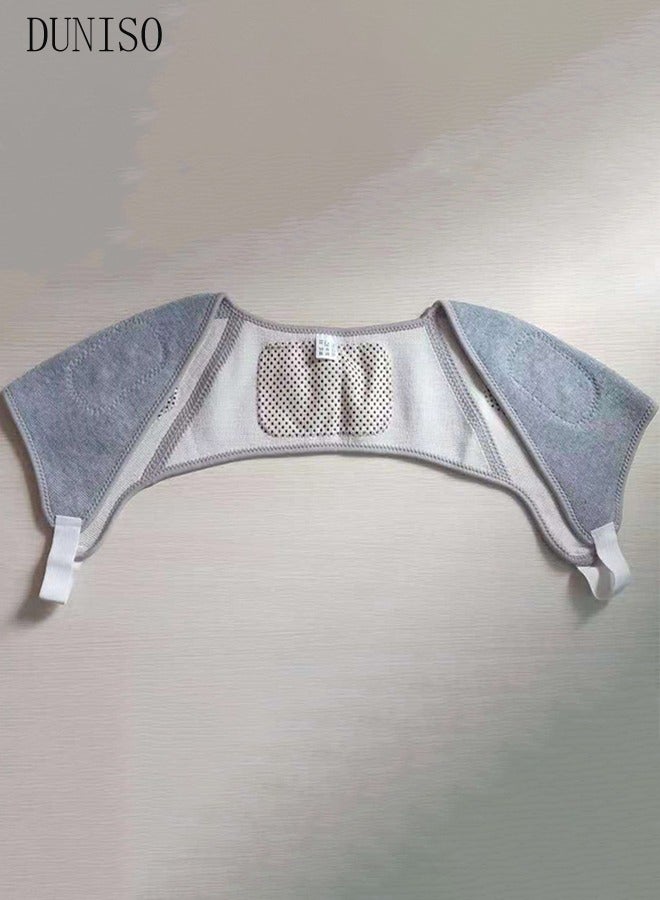 Heated Shoulder Support Braces Thermal Shoulder Protection Shoulder Pads Double Shoulder Sleeveless Jacket Protector for Men Women Injury Recovery Compression Arthritis Chronic Pain Relief