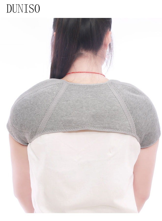 Heated Shoulder Support Braces Thermal Shoulder Protection Shoulder Pads Double Shoulder Sleeveless Jacket Protector for Men Women Injury Recovery Compression Arthritis Chronic Pain Relief