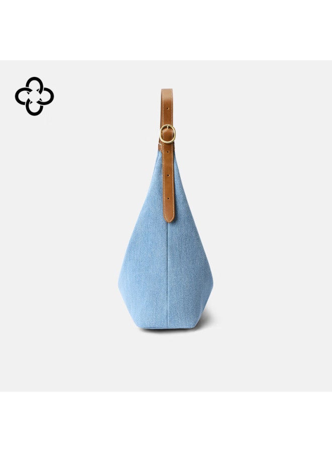 Cassile Women's Tote Bag 2025, Denim Fabric, Large Capacity, Commuter Style, Shoulder Bag, Birthday And New Year Gift - Image 5