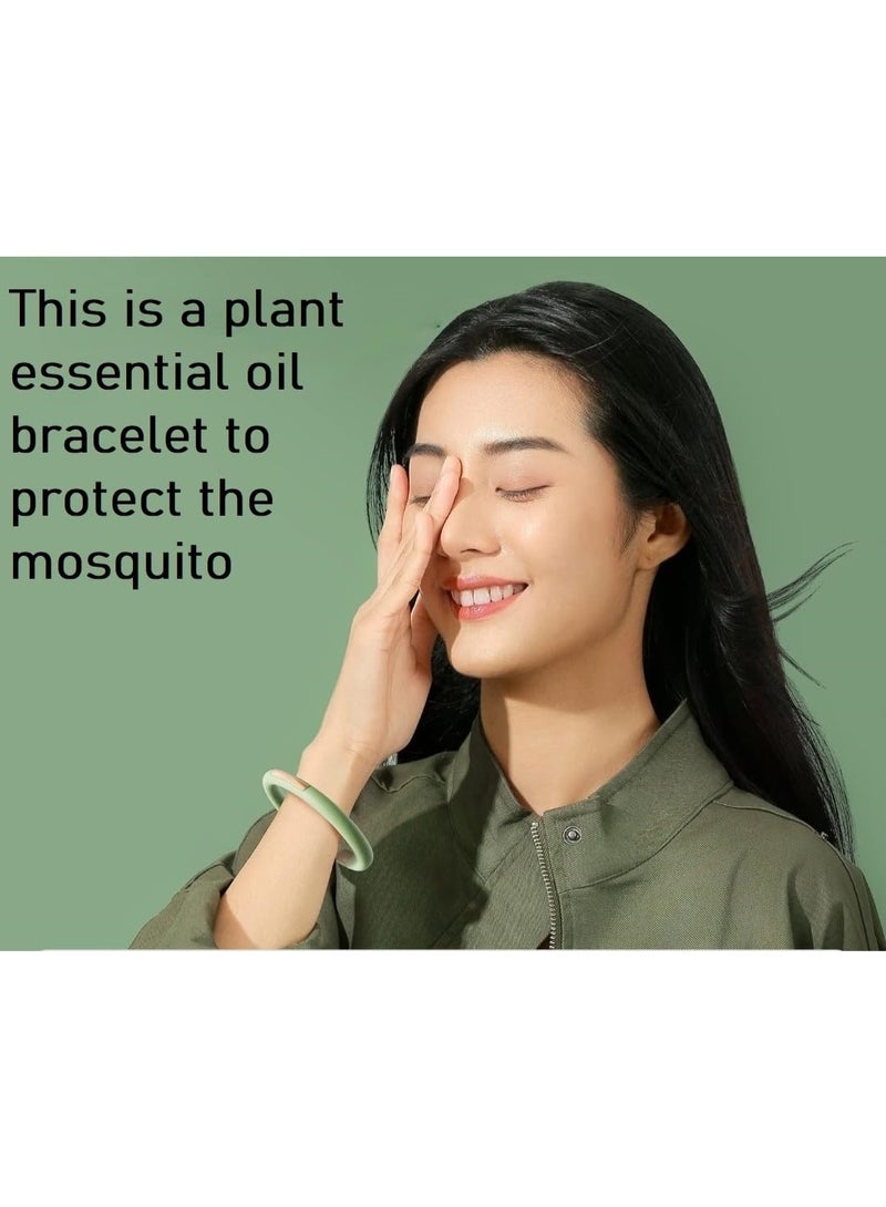 بي إيان سوار طارد البعوض ، سوار طارد الحشرات القابل لإعادة التعبئة مع إعادة ملء الزيت الأساسي ، فرقة طارد البعوض خالية من DEET للأطفال والكبار - Image 2