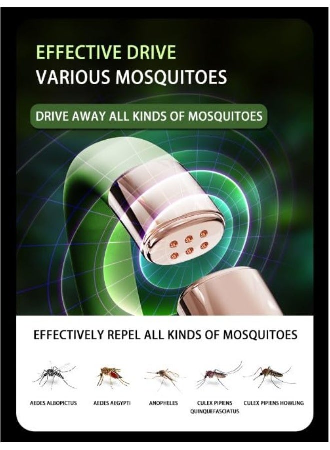 بي إيان سوار طارد البعوض ، سوار طارد الحشرات القابل لإعادة التعبئة مع إعادة ملء الزيت الأساسي ، فرقة طارد البعوض خالية من DEET للأطفال والكبار - Image 3