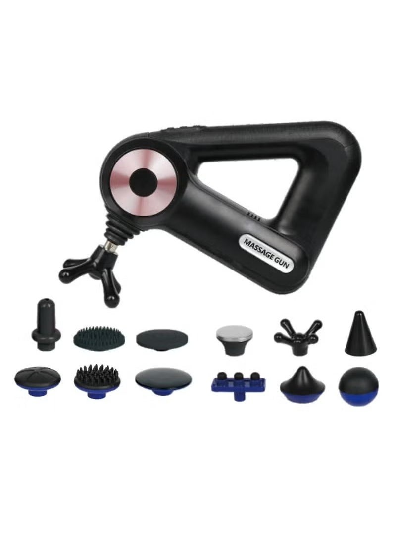 TIGER Deep Tissue Massage Gun –- Powerful Percussion Massager for Muscle Pain Relief in Back,. Neck & Body –- Adjustable Speed, Interchangeable Heads, Quiet & Portable for Home, Gym & Office Use - Image 1