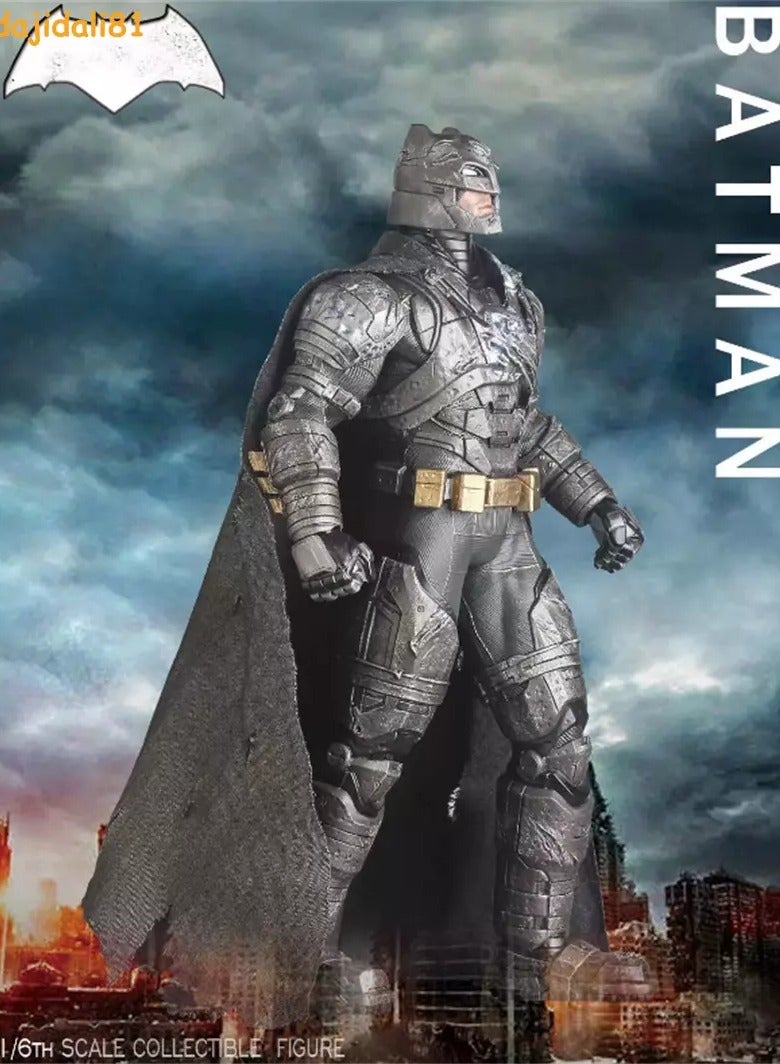 DC Batman 1/6 Batman v Superman Dawn of Justice Heavy Armor Batman PVC Figure Model Statue - Image 1