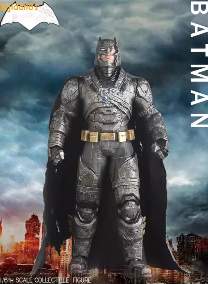 DC Batman 1/6 Batman v Superman Dawn of Justice Heavy Armor Batman PVC Figure Model Statue - Image 2