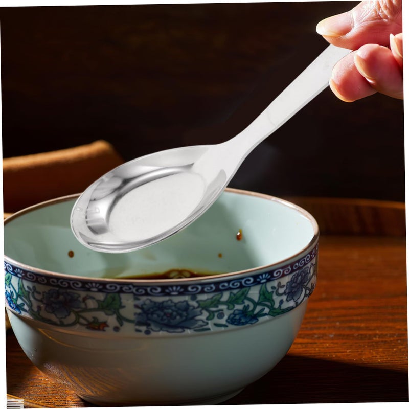 316L Stainless Steel Baby Spoon And Soup Spoon 6.6 Inch Round Head Dishwasher Safe - Image 5