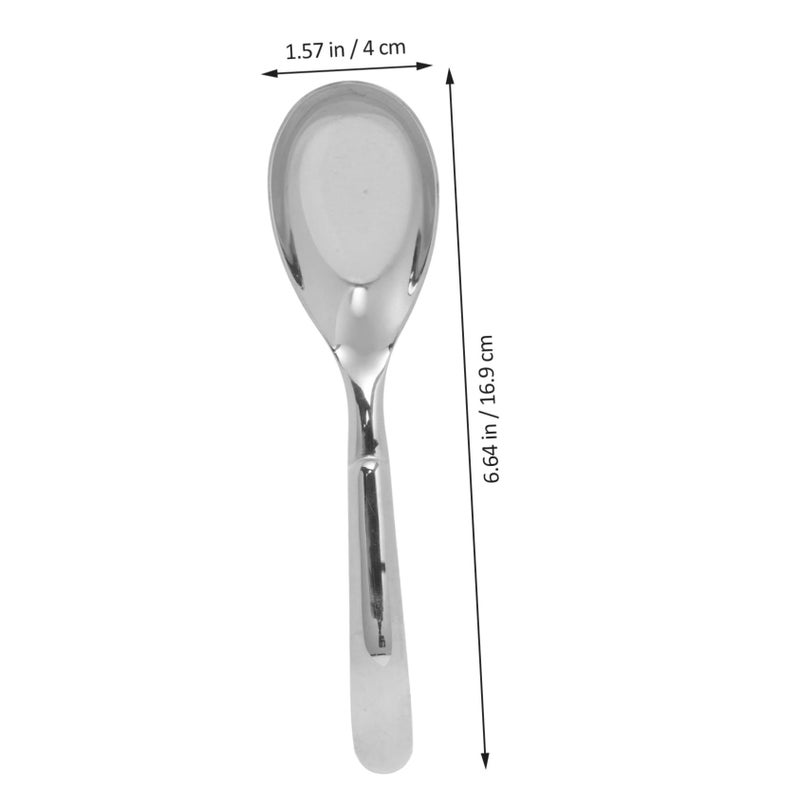 316L Stainless Steel Baby Spoon And Soup Spoon 6.6 Inch Round Head Dishwasher Safe - Image 3