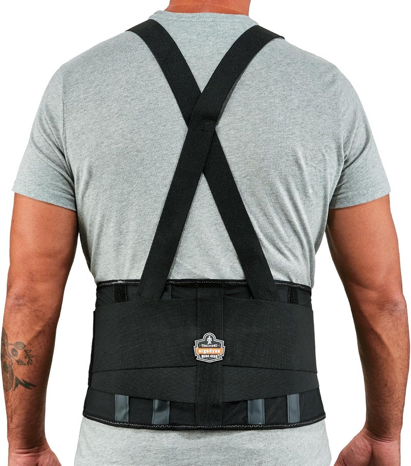 Ergodyne ProFlex 1400UN Back Support Belt 875 Spandex Universal Size Fits Waist 2846 inches Black - Image 1