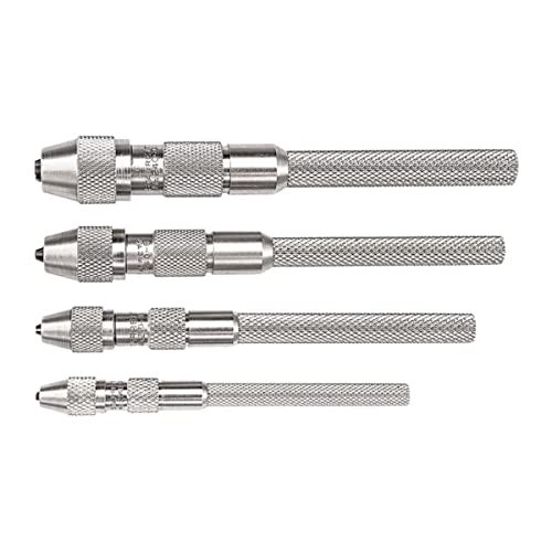 Starrett مجموعة مفكات ستاريت مع مقابض مخددة، قطر جسم أصغر، وكوليت مخروطي خاص لزيادة سطح التثبيت - نطاق .010-.200" - 4 قطع - S240Z - Image 1