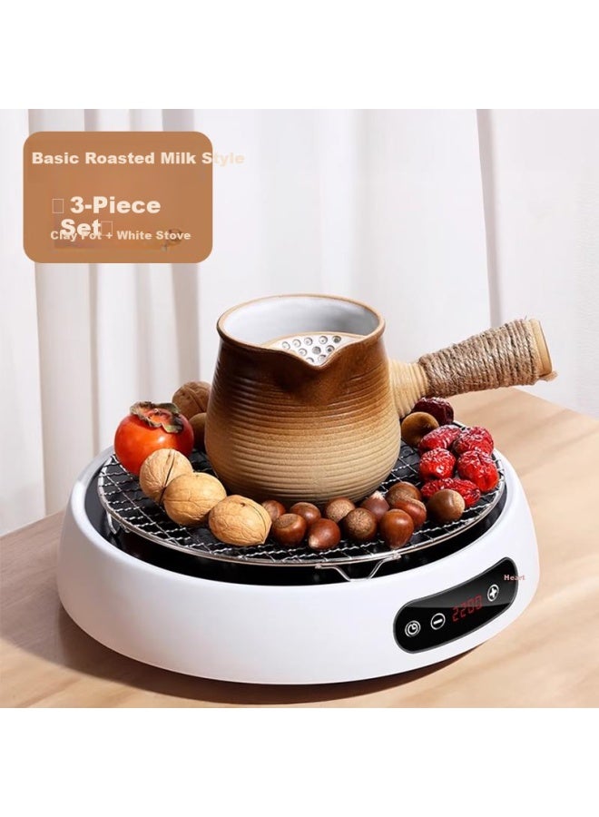 Pakchoice Hot Pot Tea Brewing Set With Milk Heating Pot And Complete Tea Brewing Tools - Image 1