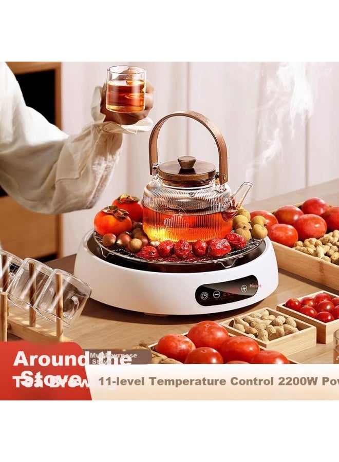 Pakchoice Hot Pot Tea Brewing Set With Milk Heating Pot And Complete Tea Brewing Tools - Image 5