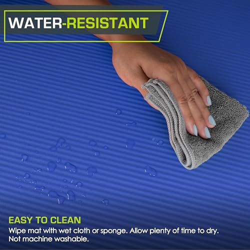 ProsourceFit Extra Thick Yoga and Pilates Mat ½” (13mm), 71-inch Long High Density Exercise Mat with Comfort Foam and Carrying Strap - Image 4