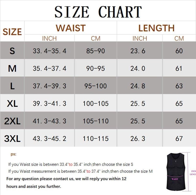 Wiitek Men Hot Neoprene Waist Trainer Vest Workout Sauna Suit Smooth Zipper Tank Top Weight Loss Corset Body Shaper Gym Sweat Shirt - Image 2
