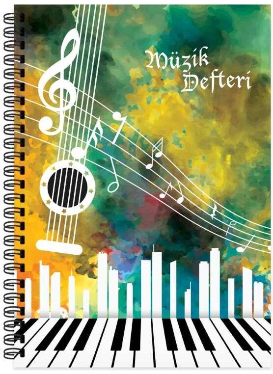 Keskin Color Sharp Color Music Book Spiral 40 Pages A4  - Image 1