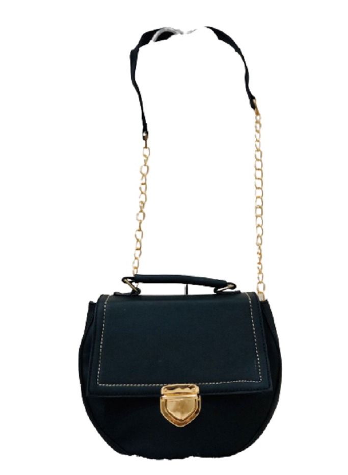 Women's Crossbody Bag - Handbag with Buckle, Inner Pocket and Zipper 