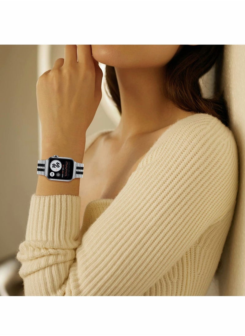 Metal Band Compatible with Apple Watch Series 8/7/6/5/4/SE 42mm 44mm 45mm  - Image 5