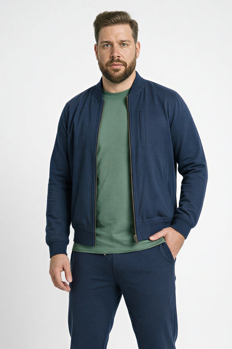 DeFacto Blue Man Regular Fit Cardigan Casual - Image 1
