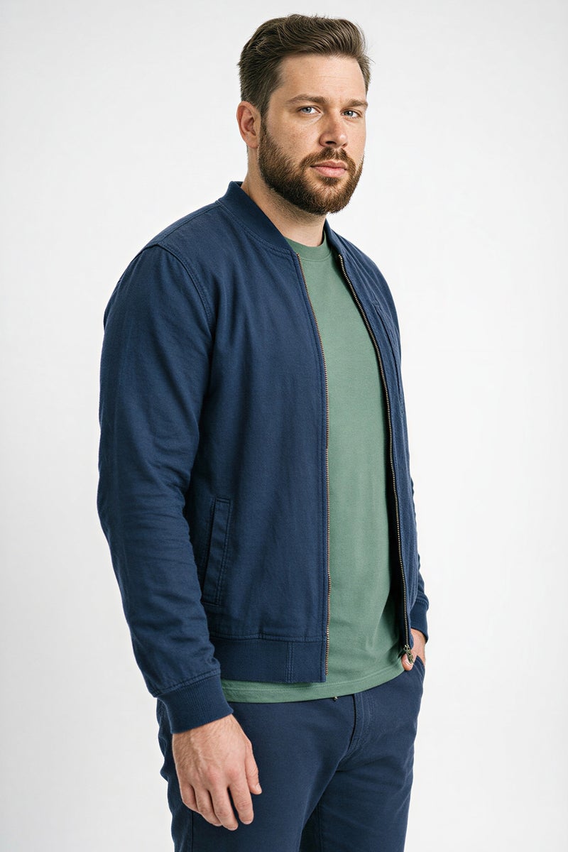 DeFacto Blue Man Regular Fit Cardigan Casual - Image 3
