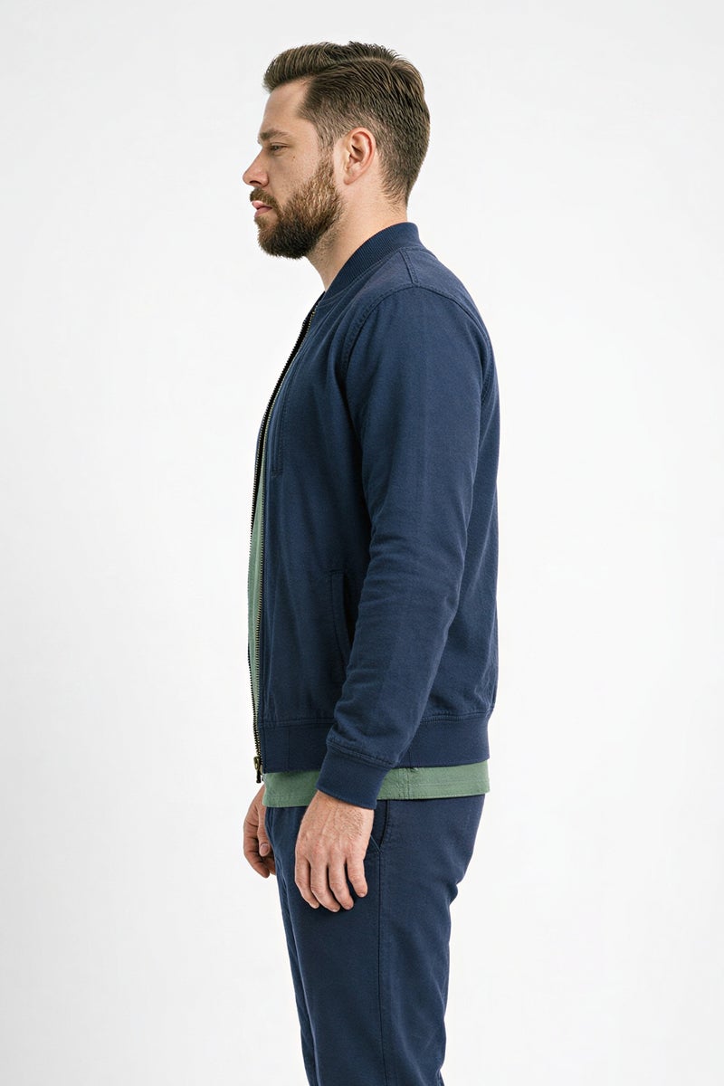 DeFacto Blue Man Regular Fit Cardigan Casual - Image 5
