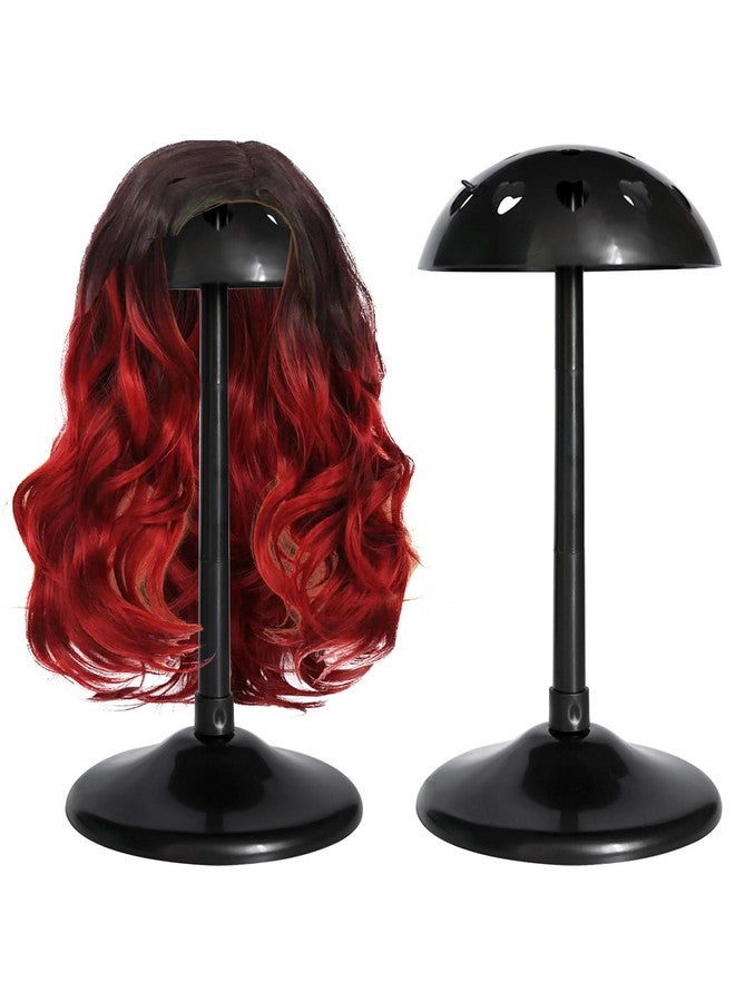 Generic Wig Stand 1pc 13inch Removable Portable Wig Holder Non-Slip Wig Head Stand For Display,Storage,Styling,Travel Wig Holder Stand For Multiple Wigs, Black 1PCS - Image 1