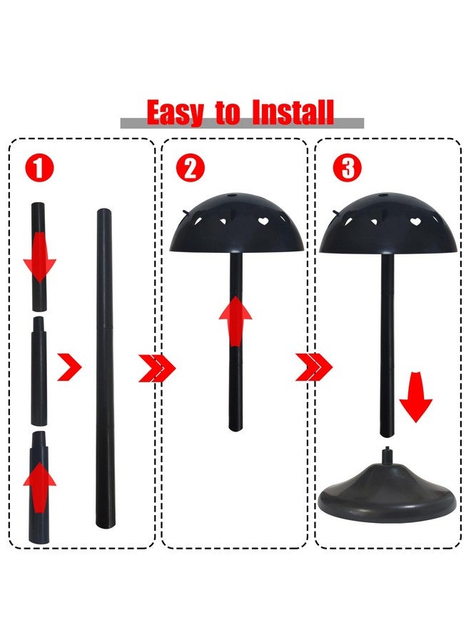 Generic Wig Stand 1pc 13inch Removable Portable Wig Holder Non-Slip Wig Head Stand For Display,Storage,Styling,Travel Wig Holder Stand For Multiple Wigs, Black 1PCS - Image 5