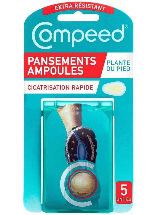 Sports Underfoot Blister Plasters, 5 Pieces, One Size