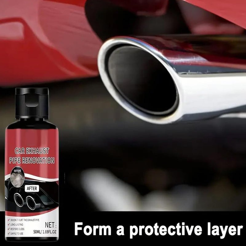 Rust Remover for Metal | 50ml Iron Contaminant Cleaner | Exhaust Pipe Rust Stains Cleaning Paste for Car SUV Truck Motorcycle Rim Brake Bumper - Image 2