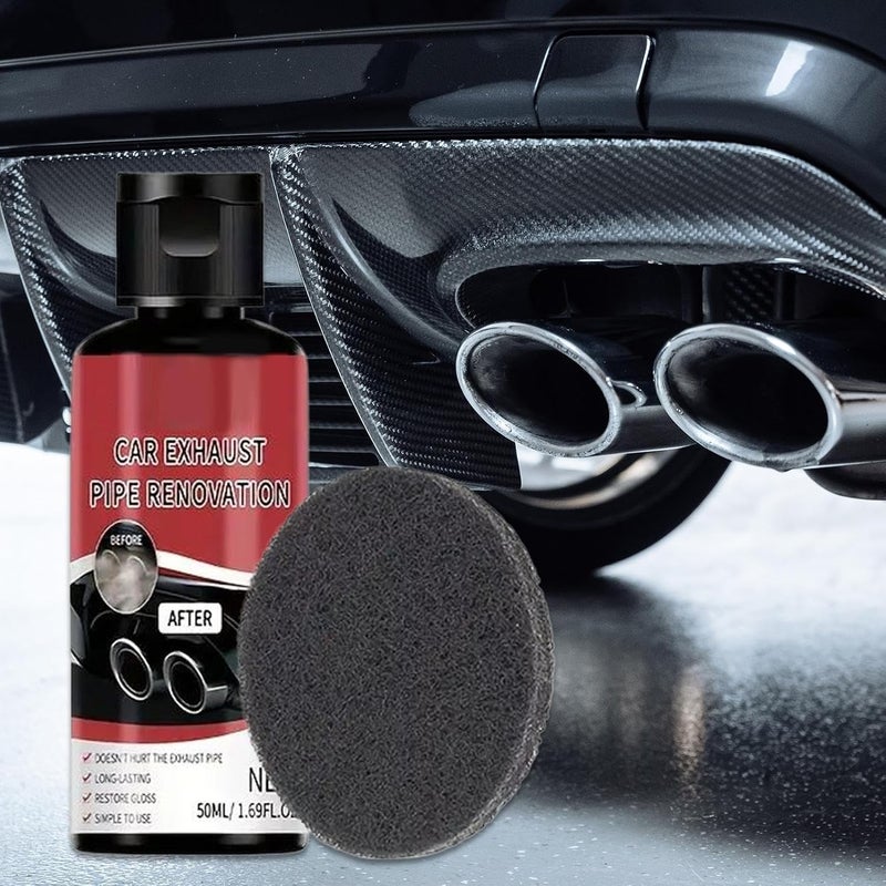 Rust Remover for Metal | 50ml Iron Contaminant Cleaner | Exhaust Pipe Rust Stains Cleaning Paste for Car SUV Truck Motorcycle Rim Brake Bumper - Image 3