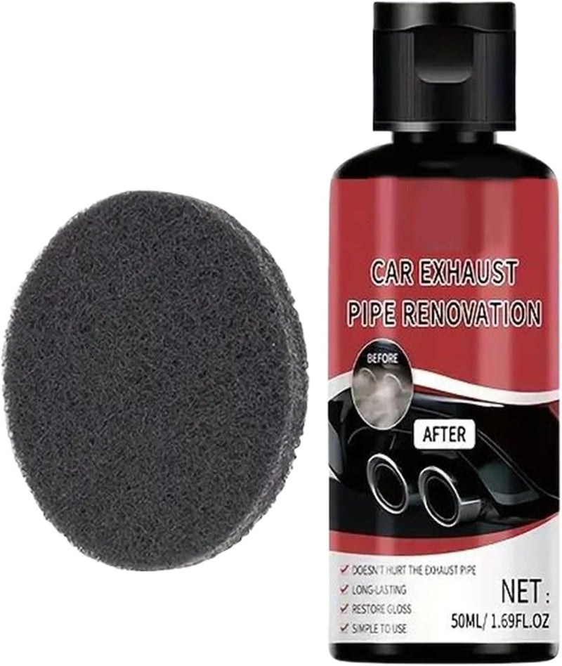 Rust Remover for Metal | 50ml Iron Contaminant Cleaner | Exhaust Pipe Rust Stains Cleaning Paste for Car SUV Truck Motorcycle Rim Brake Bumper - Image 1