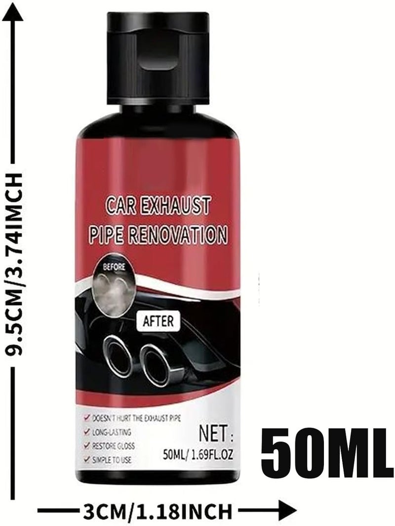Rust Remover for Metal | 50ml Iron Contaminant Cleaner | Exhaust Pipe Rust Stains Cleaning Paste for Car SUV Truck Motorcycle Rim Brake Bumper - Image 5