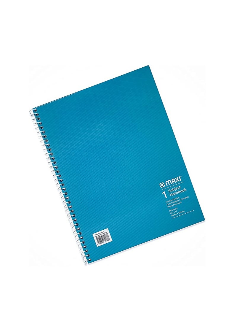 ماكسي SPIRAL غطاء صلب 1 دفتر ملاحظات 11 بوصة × 8.6 بوصة 80 ورقة ، متنوعة - Image 4