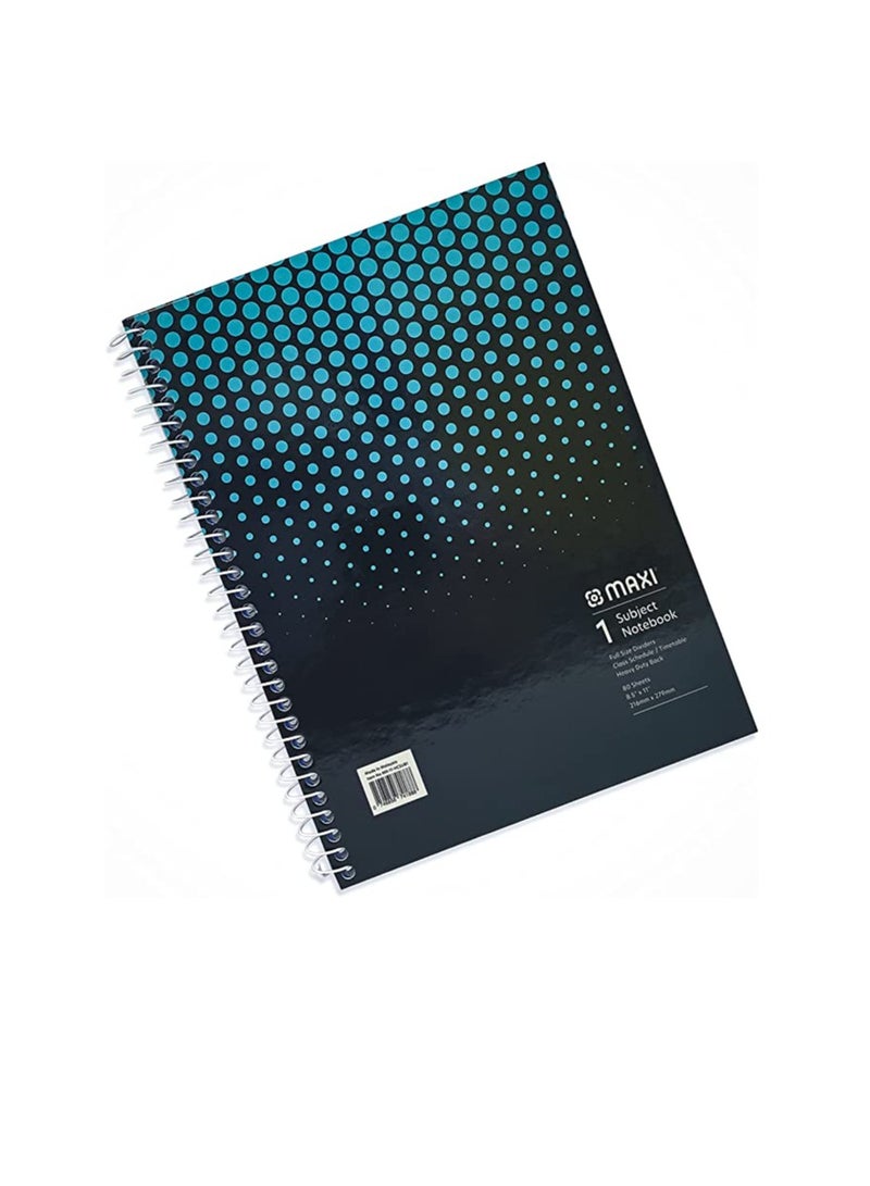 ماكسي SPIRAL غطاء صلب 1 دفتر ملاحظات 11 بوصة × 8.6 بوصة 80 ورقة ، متنوعة - Image 3