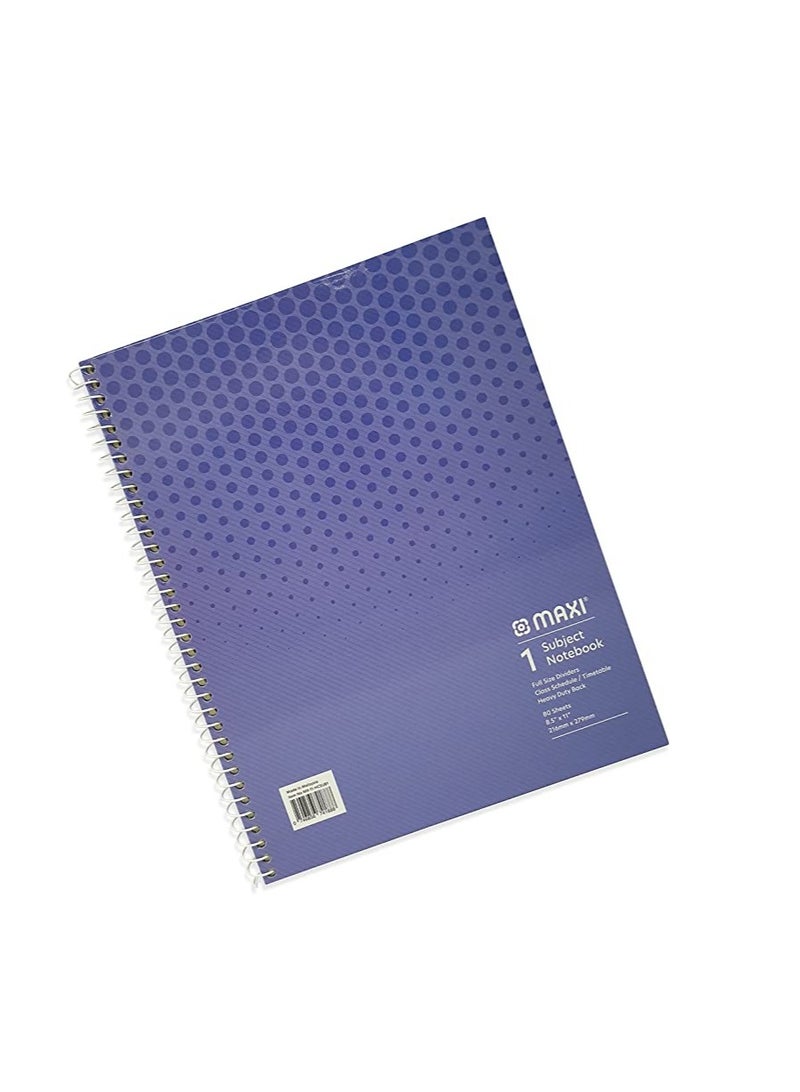 ماكسي SPIRAL غطاء صلب 1 دفتر ملاحظات 11 بوصة × 8.6 بوصة 80 ورقة ، متنوعة - Image 5