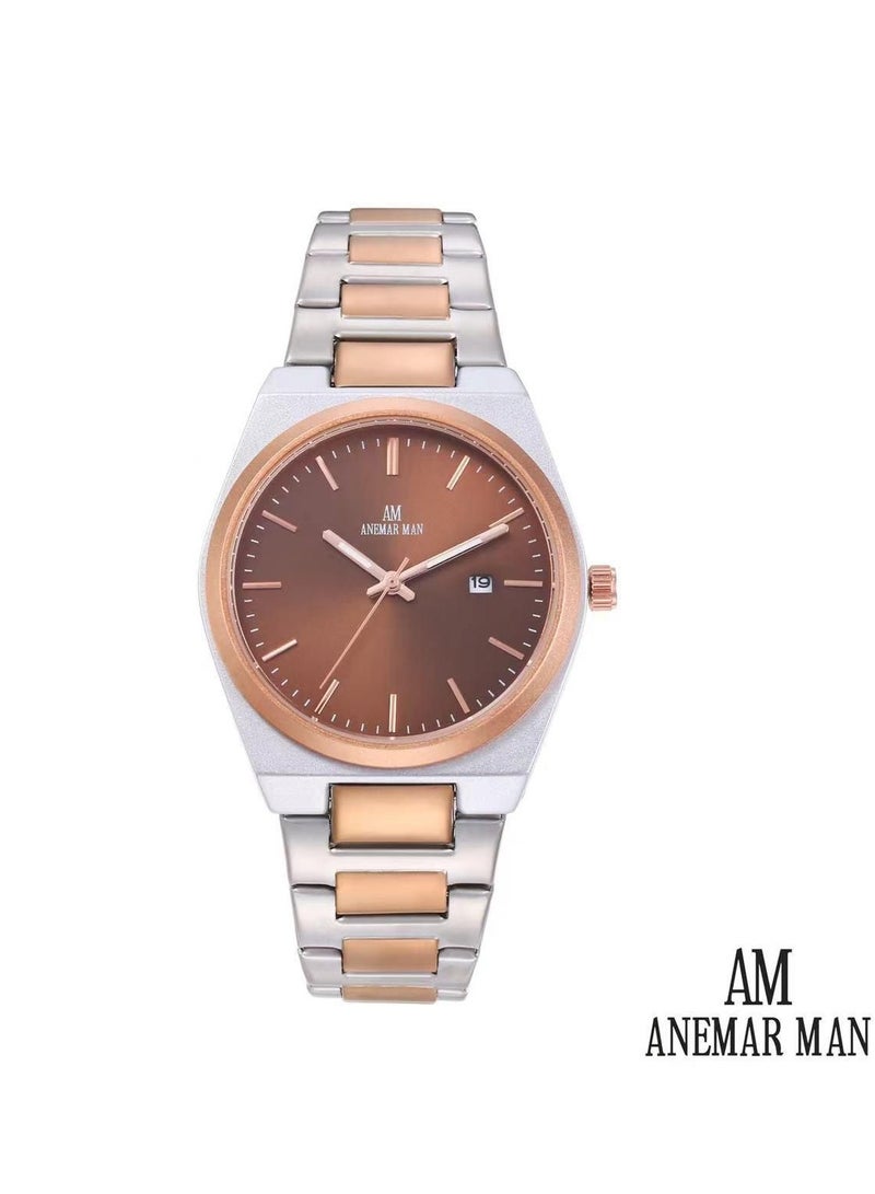 Anemar Man Men's Watch, Stainless Steel Strap and Lock