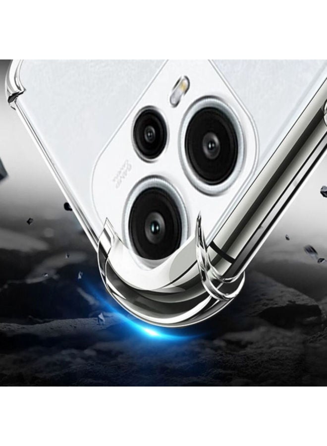 kelleia Kalaio Protective Case For Xiaomi Redmi Note 12, Full Coverage Lens Airbag Shockproof Transparent Silicone Soft Case With Four Corners For Redmi Note 12 - Image 4
