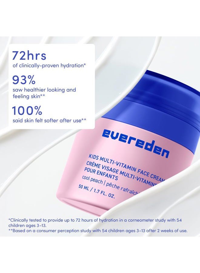 Evereden Daily 1-2-3 Routine Bundle: Clean & Vegan Skin Care Set for Kids - Hydrating & Nourishing Tween Skincare Set with Multi-Vitamin Face Wash, Face Cream, Lotion, & SPF 30 Mineral Sunscreen - Image 4