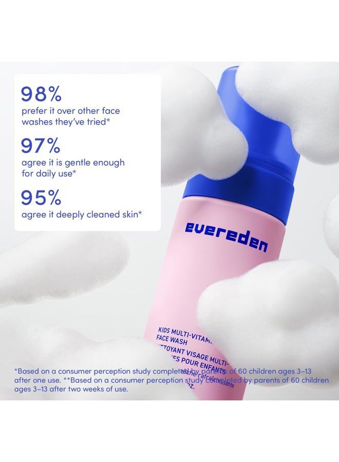 Evereden Daily 1-2-3 Routine Bundle: Clean & Vegan Skin Care Set for Kids - Hydrating & Nourishing Tween Skincare Set with Multi-Vitamin Face Wash, Face Cream, Lotion, & SPF 30 Mineral Sunscreen - Image 5