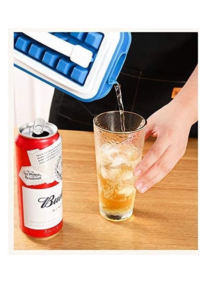 NIBEMINENT Portable Ice Cube Molds Flask With Lid B78 Multicolour - Image 2