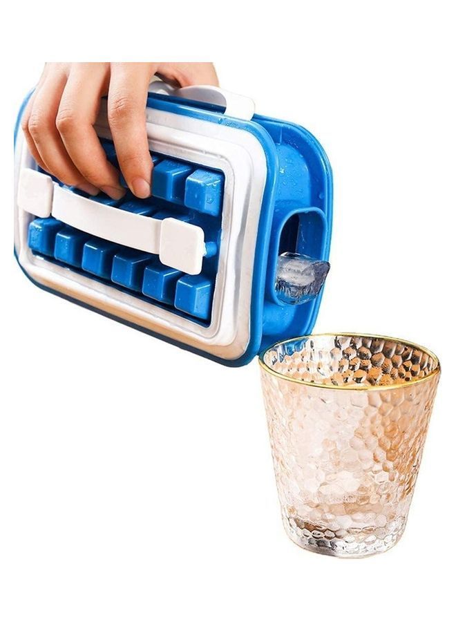 NIBEMINENT Portable Ice Cube Molds Flask With Lid B78 Multicolour - Image 1