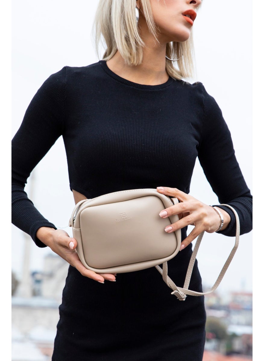 tonny black Original Women's Mini Urban Crossbody Adjustable Strap Comfort Model Zippered Shoulder Bag TBKÇ00040  - Image 1
