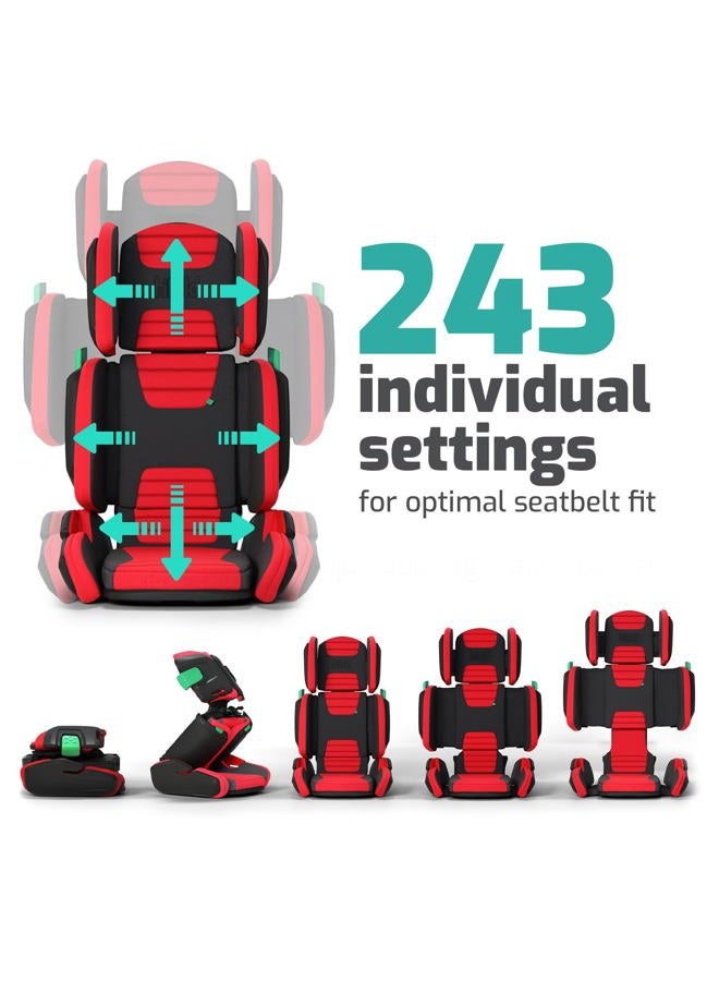 Mifold Hifold Adjustable Kids High Back Booster Car Seat with Strap – Slate Grey - Image 2