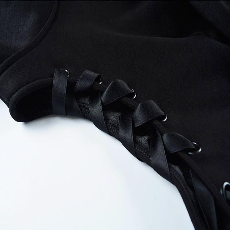 Dolpind Womens Cat Ear Hoodie Sweatshirt Long Sleeve Sweater Off Shoulder Cat Cute Crop Top Hoodies Pullover - Image 5