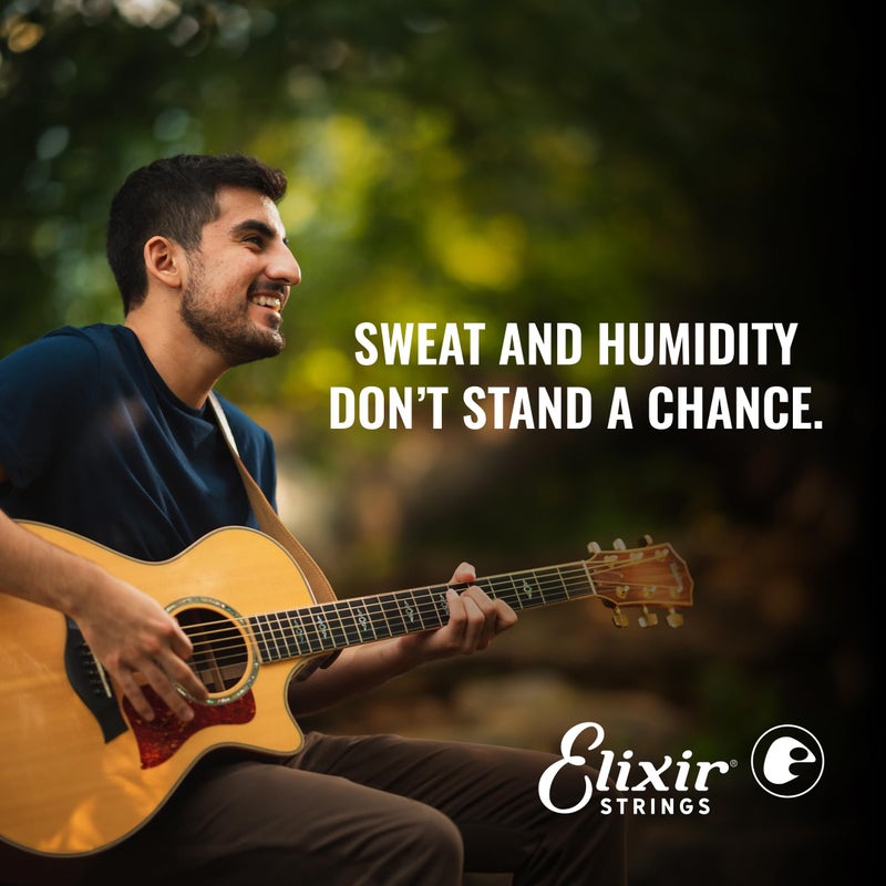 Elixir Strings, Acoustic Guitar Strings, 80/20 Bronze with NANOWEB Coating, Longest-Lasting Bright and Focused Tone with Comfortable Feel, 6 String Set, 3 Pack, Custom Light 11-52 - Image 5
