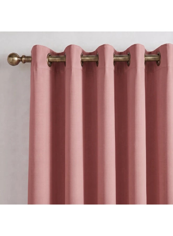 Amali Blackout Plain Curtains 274 cm x 127 cm - 2 Panels, 100% Polyester, Grommet Top, Thermal Insulated, Noise Reducing, Light Blocking - Image 4