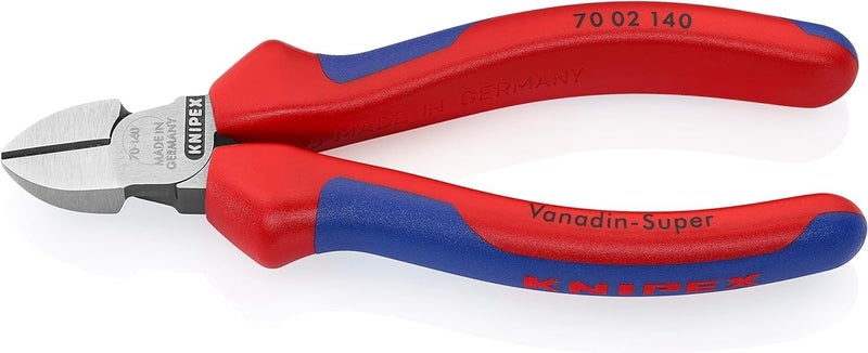 KNIPEX | 70 02 140 | Diagonal Cutter | Black Atramentized | Multi-Component Grips 140 mm