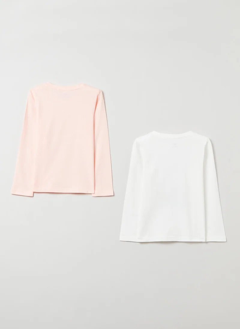 Ovs Two-pack T-shirts with long sleeves