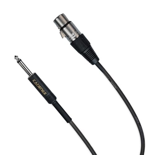 Kadence Mic Cable - Female XLR to Jack 6.35mm Microphone Cable - Mic Cord for Dynamic Microphone - 10 FT/ 3 Meters - Image 3