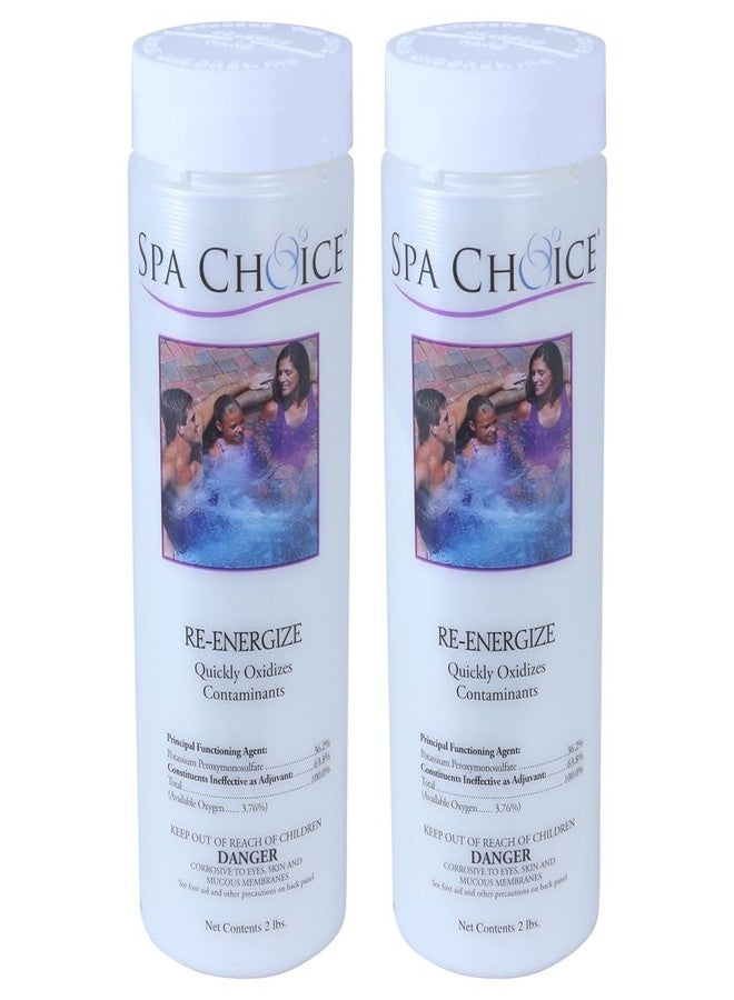 SpaChoice 2-Pounds 2-Pack Premium Re-Energize Spa Shock, Hot Tub Shock, Made in USA - Image 1