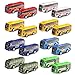 HSMQ 16 Pcs Pull Back City Bus Vehicles Toys Set Mini Pull Back Cars for Kids Toddlers Friction Powered Racing Vehicles Bulk Toys Party Favors Goodie Bags Stuffers Pinata Fillers for Boys Girls - Image 2