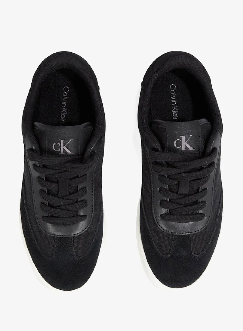 Calvin Klein Jeans Black/Bright White Classic Cupsole Sneakers for Women | Best Price UAE