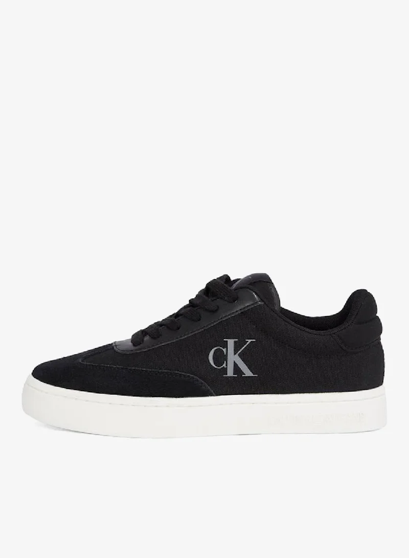 Calvin Klein Jeans Black/Bright White Classic Cupsole Sneakers for Women | Best Price UAE